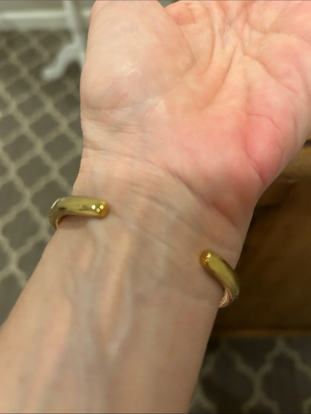 Classic Gold-Tone Smooth Bangle Bracelet - Women's Accessory